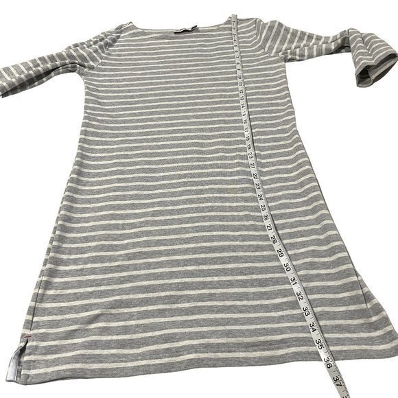 Vineyard Vines Stripe Cotton Dress Gray and White Size Medium - Picture 8 of 8